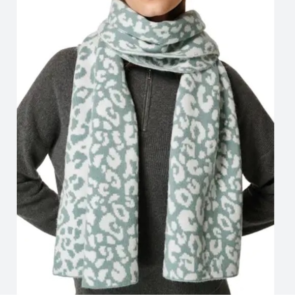 Sweaty Betty Accessories - Sweaty Betty London Leopard Paint Soft Wool Blend Scarf/Wrap NWT